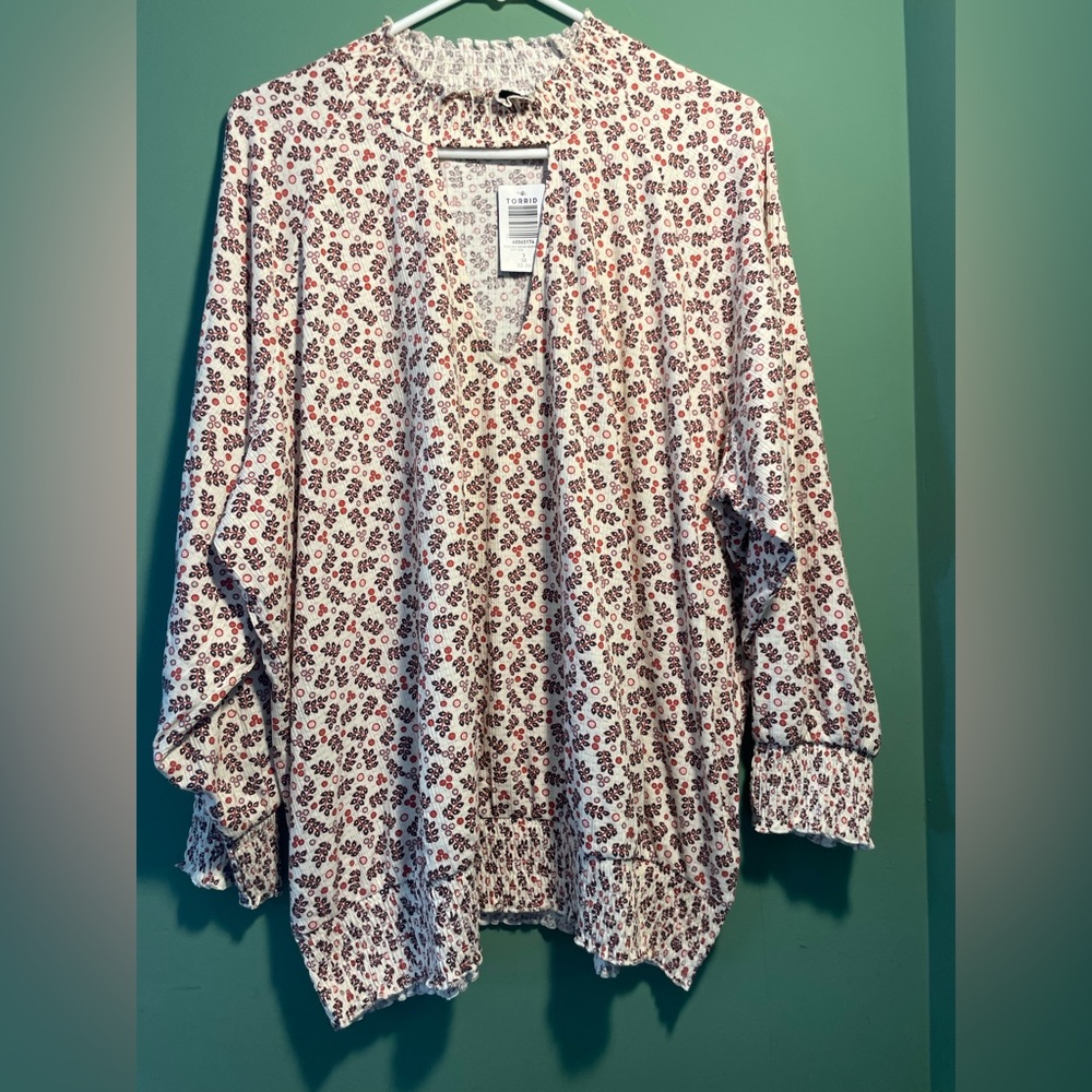 - Torrid, long sleeve blouse, several available